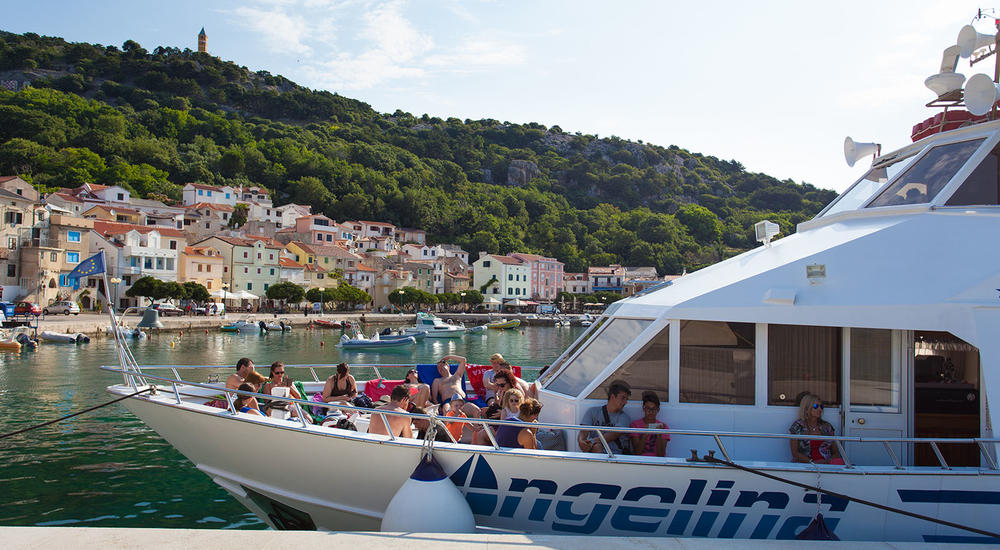 Bootstour auf der Insel Rab und fjord Zavratnica