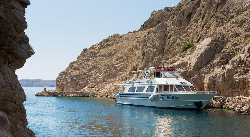 Bootstour auf der Insel Rab und fjord Zavratnica