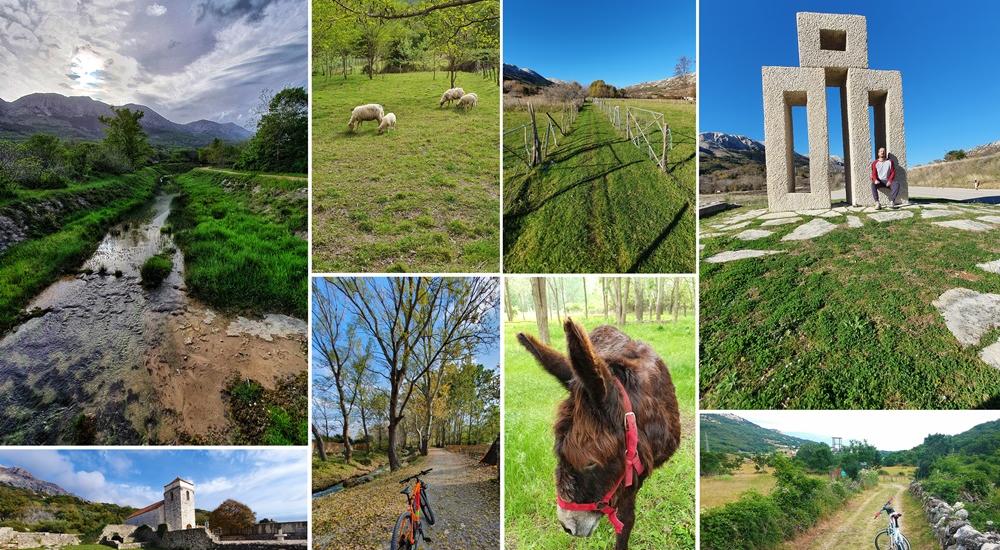 Facile tour in e-bicicletta in campagna a Baška