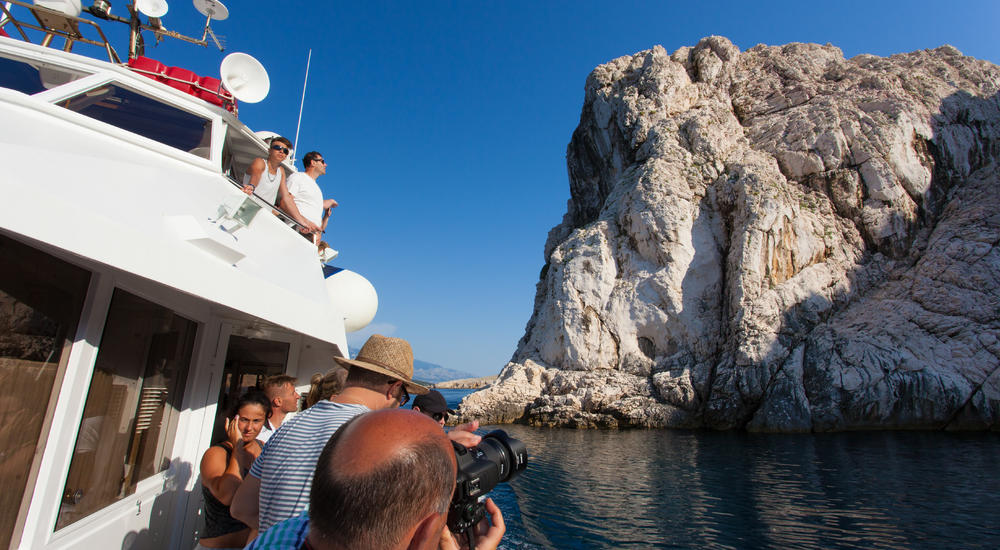 Bootstour auf der Insel Rab und fjord Zavratnica