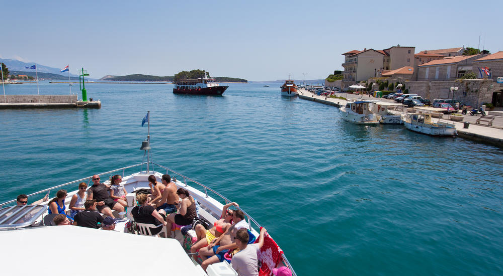 Bootstour auf der Insel Rab und fjord Zavratnica