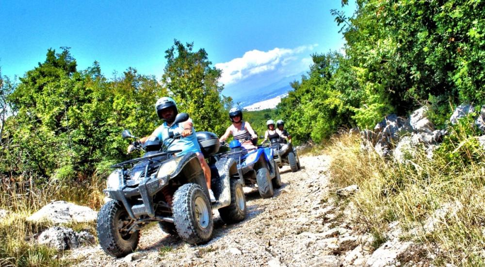Adventurous quad ride through the island of Krk