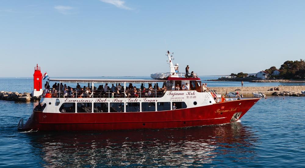 Boat trip to the islands of Rab and Pag from the city of Krk