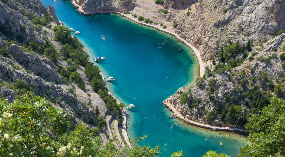 Bootstour auf der Insel Rab und fjord Zavratnica