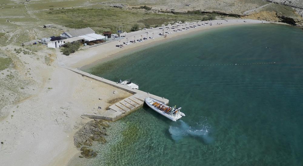 Izlet na plažu Vela Luka s taxi brodom