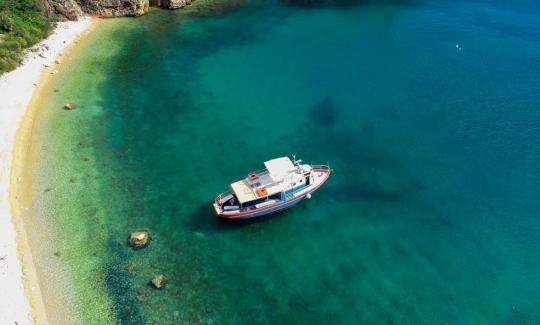 Boat trip to Golden Beach and Blue Cave from Punat